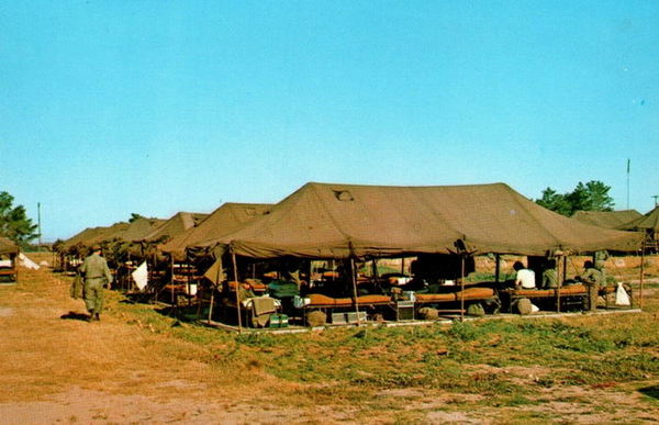 Camp Grayling - Old Postcard View (newer photo)